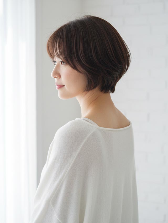 小顔ナチュラルショート【川西市】